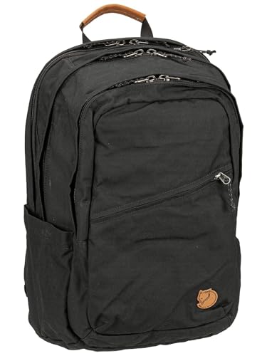 Fjällräven Raven 28 Backpack - Multi-Pocket Organization, Padded Support, Durable Fabric - Commuting, Travel, Black - color: Black
