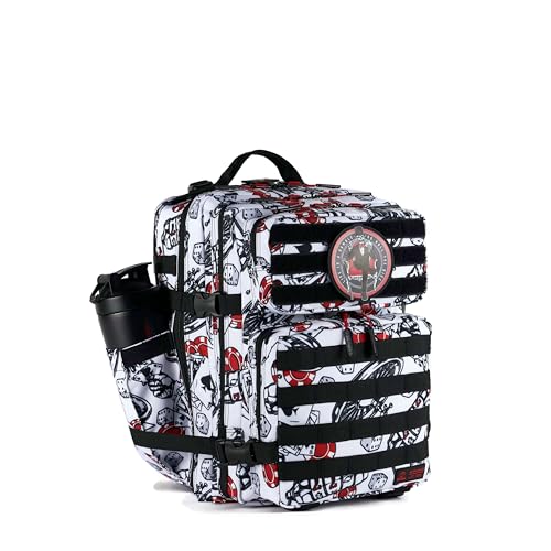 WOLFpak 35L Athletic Gym Backpack (High Stakes) Durable 1000D Waterproof Oxford Material with MOLLE Webbing, Laptop Pocket & Dual Cup Holders, Durable Fitness/Travel/Military Daypack - color: High Stakes