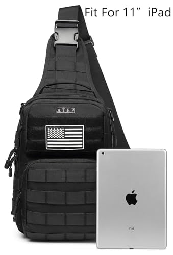 Tactical Sling Backpack With Holster Military Crossbody Bag for Men Single Shoulder Back Pack 10L - color: Drak Blue