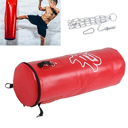 Chrees Empty Boxing Sandbag Heavy Duty 3 Layer Oxford Cloth Punching Bag with Metal Chain Zipper for Kickboxing MMA Training Fitness Home Gym - size: 60cm