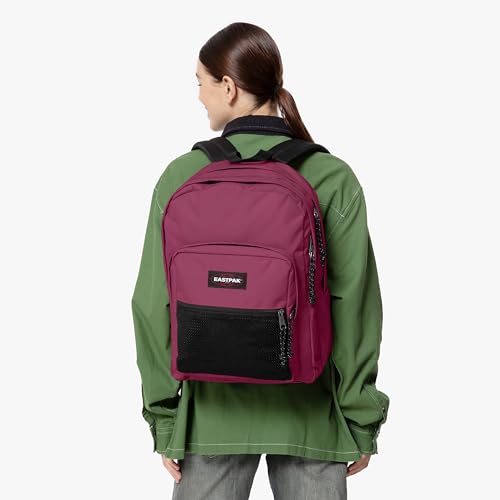 EASTPAK Pinnacle – 38L Everyday Backpack with Dual Compartments, Organizer Front Pocket, Padded Back Panel & Shoulder Straps, Wine Burgundy - color: Wine Burgundy