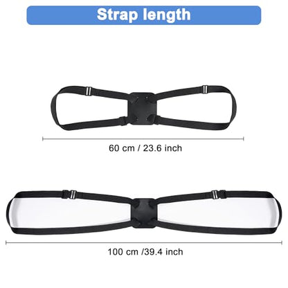 Chelmon 2 Pack Luggage Straps, Ajustable Elastic Bungee Belt for Suitcases, Add Extra Bag Easy and Securely for Travel - color: Black-2pack