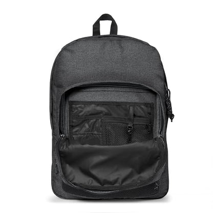 Eastpak Pinnacle Backpack - Bag For School,Travel, Work, or Bookbag - Black Denim - color: Black Denim