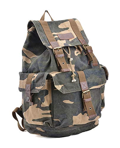 GOOTIUM 21101CAM Specially High Density Thick Canvas Backpack Rucksack (camouflage) - color: Camouflage, size: Large