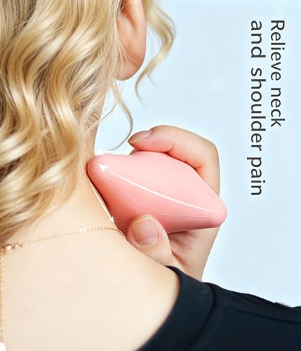 Manual Trigger Point Massage Tool Manual Massager Ball for Muscle Knot Deep Tissue Relief Myofascial Release Physical Therapy Hip Hand Back Small Massager Ball for Plantar Fasciitis Pain Relief Pink - color: Pink