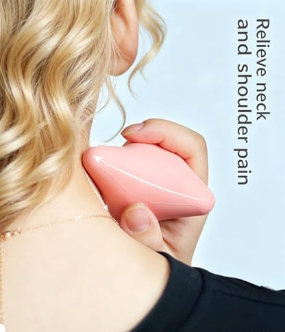 Manual Trigger Point Massage Tool Manual Massager Ball for Muscle Knot Deep Tissue Relief Myofascial Release Physical Therapy Hip Hand Back Small Massager Ball for Plantar Fasciitis Pain Relief Pink - color: Pink