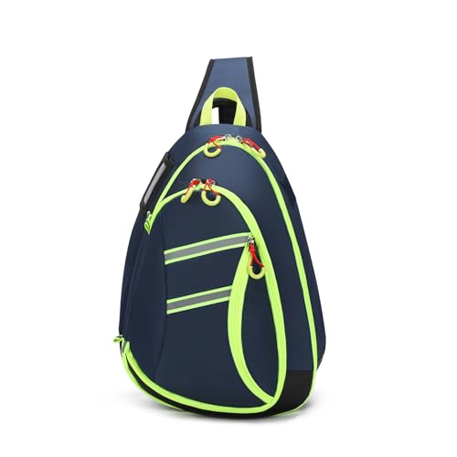 First Aid Sling Bag Backpack,Sling Crossbody Bag,Heavy Duty Emergencies Medical Bag,For Cycling Camping Traveling. (Blue, L) - color: Blue, size: Large