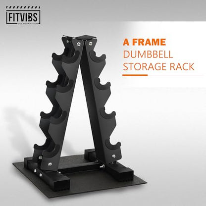 Fitvids A-Frame Dumbbell Weight Rack, Vertical Storage Rack for Dumbbells, Weight Stand Only for Home Gym Space Saver, 4-Tier or 5-Tier Option - style: A-Frame, 4-Tier