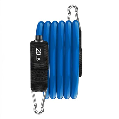 VEICK Resistance Bands, One Single Exercise Bands, Workout Bands Resistance Training for Home Workouts Fitness Pilates - color: Blue(20LBS)