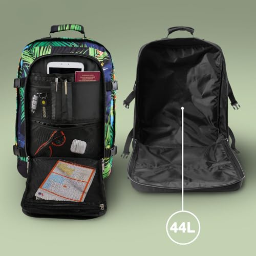 Cabin Max Metz 44L Travel Backpack Carry on Luggage Sized 55x40x20cm (22x16x8) Lightweight - color: Paradise