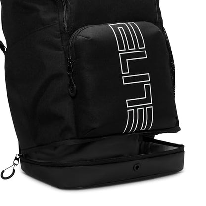 Nike, Unisex, Varsity Elite Backpack (32L), Black/Black/Metallic Silver, One Size - color: Black/Black/Metallic Silver, size: One Size