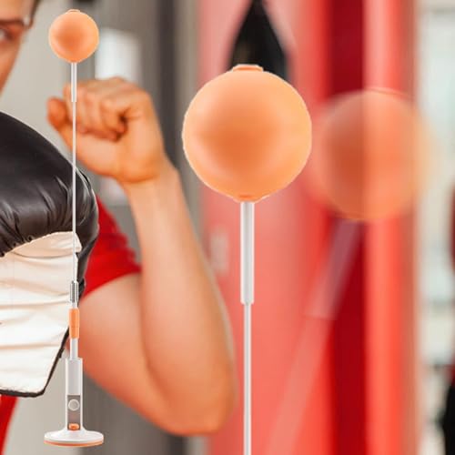 Punching Bag with Stand - Reflex Punching Bag - Freestanding Punching Ball | Speed Bag with Stand | Boxing Gear Trainer Punching Ball | Hand-Eye Coordination Workout Kit | Boxing Bag for Teen Adult - size: 154cm