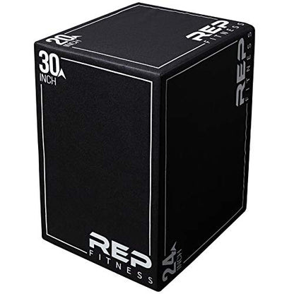 REP Soft Plyo Box | 3-in-1 Foam Jump Box | 3 Size Options 16", 20", 24" | Plyometric Training Platform | Home Gym Equipment | Non-Slip Step Block | Adjustable Workout Box | CrossFit Jump Tool - style: Large - 30/24/20 inch