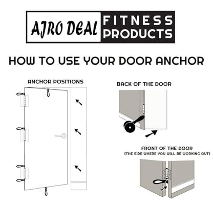 Door Anchor for Resistance Band - Heavy Duty Soft Foam Door Anchor for Resistance Tube Exercise Workouts