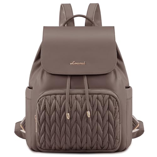 LOVEVOOK Backpack Purse for Women,Small Backpack for Women for Travel Work,Cute Backpack Daypack With Anti-theft Pocket,Fashion Ladies Backpack for Daily College Shopping - color: Coffee, size: 13 inch