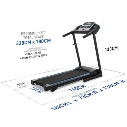 XTERRA Fitness Premium Folding Smart Treadmill, Compact Design, 250+ LB Weight Capacity, Powerful Motor, XTERRA+ Fitness App Included with Purchase - style: TR150