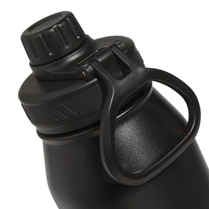 adidas Metal Water Bottle 1L - color: Black/White/L