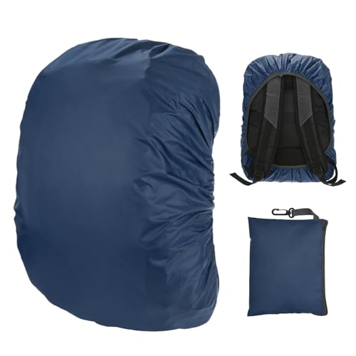 M METERXITY Waterproof Backpack Rain Cover, Waterproof Backpack Cover, Bag Rain Cover with A Carry Pouch for Hiking/Biking/Camping/Outdoor Traveling - color: Old Blue, size: Middle(30L-40L)