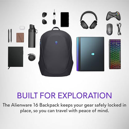 Alienware Laptop Backpack AW5625P, 16in, Water Resistant - size: 16"