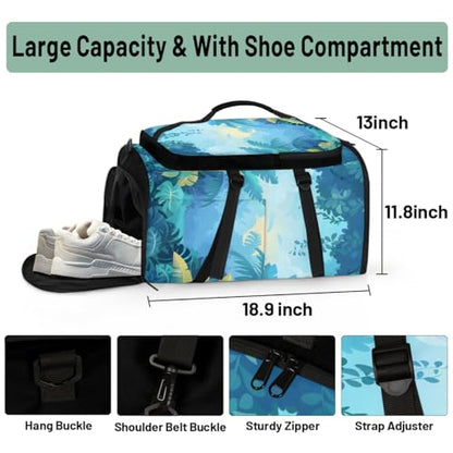 Gym Backpack, Water Resistant Carry-On Bag with Padded Shoulder Straps
