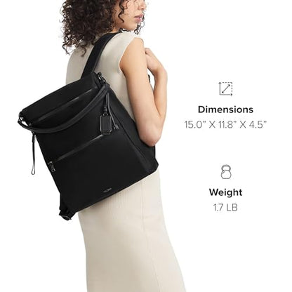 TUMI Voyageur Leigh Backpack/Tote Black/Gunmetal One Size - color: Black