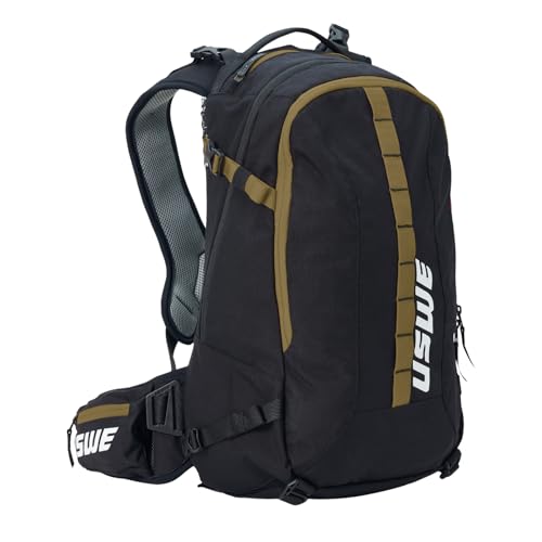 USWE Core Backpack, a High End Daypack for Enduro, Dirtbike, Moto, Black (16L Black/Bronze) - style: 16l Black/Bronze