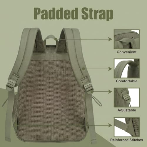 Mesh Backpack for Girls Boys, Heavy Duty Semi-Transparent Mesh Bookbag Womens Mens Mesh Backpacks for School, Sports, Beach, Swimming, Travel - Army Green - color: Army Green
