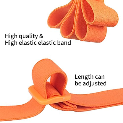 Luggage Straps Bag Bungees add a Bag, Luggage Bungee for suitcases Elastic Strap Belt- 2 Pack (Orange-2) - color: Orange-2