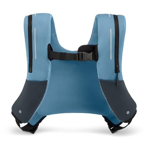 ZULU Weighted Vest Machine Washable Fresh Layer™ for Women & Men for Walking, Running & Strength Training, Phone Pockets, Adjustable Reflective Straps | 12lbs, 16lbs, 20lbs - color: Shore, style: 20lbs