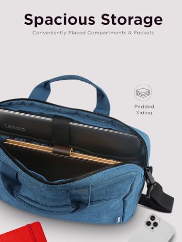 Lenovo Laptop Carrying Case T210, 15.6-Inch Laptop and Tablet, Sleek Design, Durable and Water-Repellent Fabric - color: T210 | Blue, size: 15.6 inch