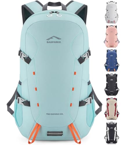 BAGPARKK Hiking Backpack,Large 35L Travel Backpacks for Men Women,Water Resistant Ultra Lightweight Foldable Packable Camping Daypack for Outdoor Sports - color: Sky Blue（35l）