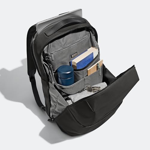 Away The Everywhere Zip Backpack - Personal Item Airline Approved Backpack with 16” Padded Laptop Sleeve, Water Bottle Pocket, Interior and Exterior Pockets - Fits Up to 16-Inch Laptops - Jet Black - color: Jet Black