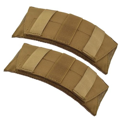 Ultra Thick Shoulder Strap Pad 2 Pack, Heavy Load Backpack Strap Pads, High Elasticity Tactical Bag Shoulder Pads - color: 2PCS-Brown