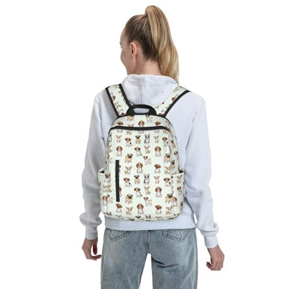 Casual Travel Rucksack Cute Dog Pet Puppy, Self-Standing, Mesh Side Pockets, for Cycling & Weekends - color: Picture (1188)
