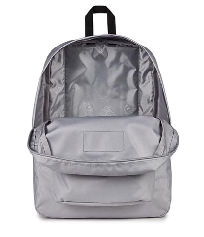 JanSport SuperBreak One Backpack - Durable, Lightweight Bag with 1 Main Compartment, Front Utility Pocket with Built-in Organizer, Premium Backpack, Grounded Grey - color: Grounded Grey