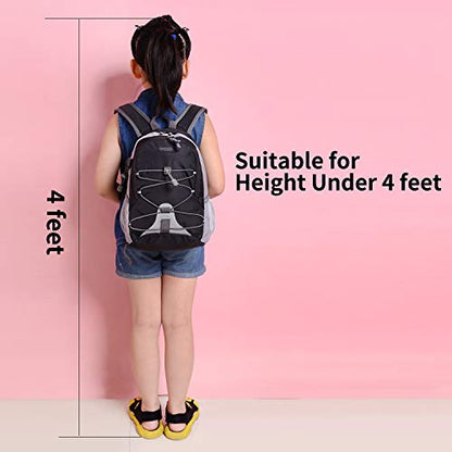 Bseash 10L Small Hiking Backpack for Kids Ages 3-6 Girls Boys Under 4 feet - color: Army Green