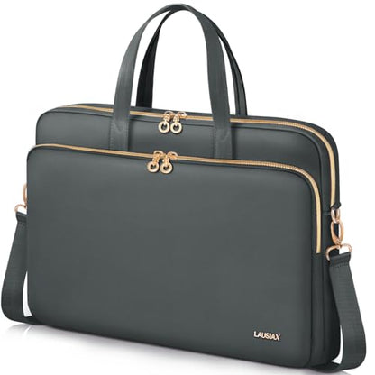 Laptop Bag Case for Women Men Messenger Briefcase Bag, 17 17.3 Inch - color: Heather Grey, size: 17.3 inch