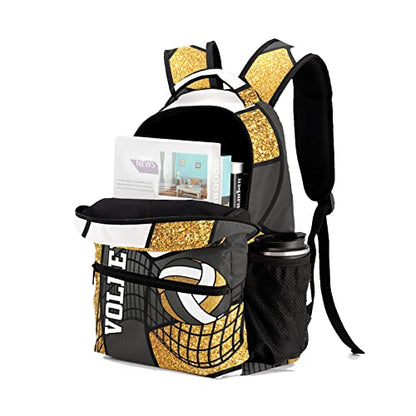 Customized Sports Volleyball Print Waterproof Backpack with Name for Hiking Camping Picnic - color: Backpack 23