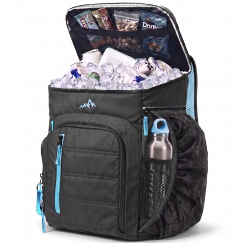 Cooler Backpack Insulated Waterproof 22 Hours Cold, Backpack Coolers Insulated Leak Proof Holds 56cans, Lightweight & Portable Ice Chest - Camping Beach, Ice Chest Cooler Leakproof