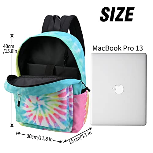 Travel Backpack for Men and Women,Classic Mini Backpack,Hiking, Lightweight Casual College Bookbag Daily Bag Daypack for Travel,Work,Gym (Rainbow) - color: Rainbow