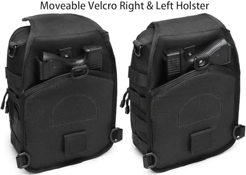 Tactical Sling Tackle Backpack Holster Fishing Crossbody Shoulder Strap Bag 15L Water Bottle Molle Accessories Pouch - color: Blue