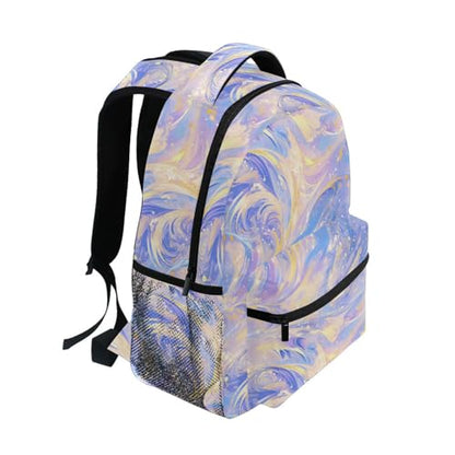 Backpack for Women Men Waterproof Backpack with Chest Strap Gift Men & Women Yellow Navy Blue Purple - color: Multicolor01
