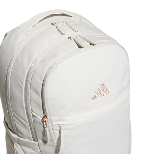 adidas PHNM Backpack for Laptop, School and Travel, 28L - color: Alumina Beige/Off White/Rose Gold