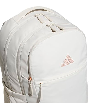 adidas PHNM Backpack for Laptop, School and Travel, 28L - color: Alumina Beige/Off White/Rose Gold