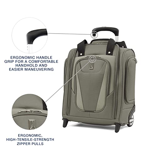 Travelpro Luggage Maxlite 5 Softside Lightweight Rolling Underseat Compact Carry on Upright 2 Wheel Bag, 15-Inch — Slate Green - color: Slate Green