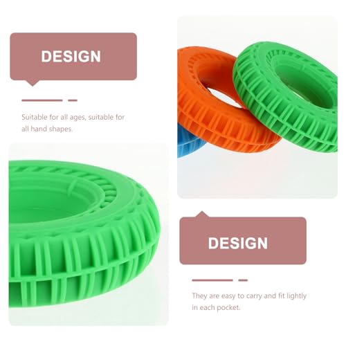 Healifty 3pcs Silicone Hand Trainer Grip Rings Set – 60lb Orange, 50lb Green, 40lb Blue Wrist Force Exercisers for Rehabilitation, Strength Training, and Finger Muscle Conditioning