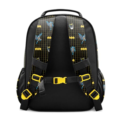 Simple Modern Medium DC Comics Toddler Backpack for School Girls and Boys | Kindergarten Elementary Kids Backpack | Fletcher Collection | Kids - 15" tall | Batman Icons - color: Dc: Batman Icons, style: Kids Medium