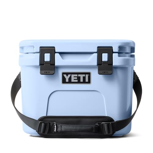 YETI Roadie 15 Hard Cooler with DoubleDuty Shoulder Strap - color: Big Sky Blue