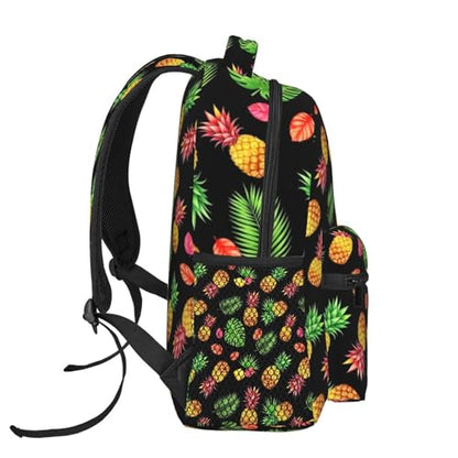 Travel Carry On Backpack Watercolor Pineapple Tropical Palm Leaves, Multi Pocket Water Resistant Daypack for Men Women Trips and Outdoor Activities - color: Pattern (6)