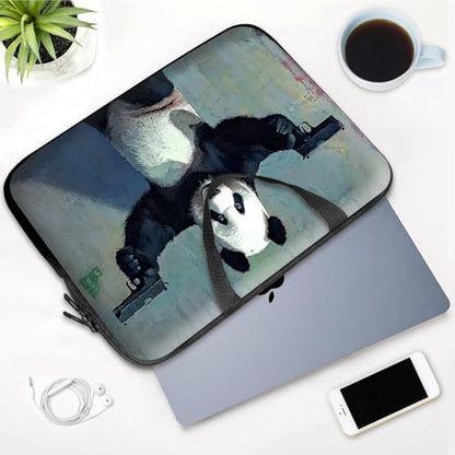 14 15 15.4 15.6 inch Laptop Handle Bag Computer Bag, Pouch Holder Notebook Sleeve Cover Soft Case Compatible for Dell,Lenovo,Toshiba HP, Asus Notebook-Panda - color: Panda